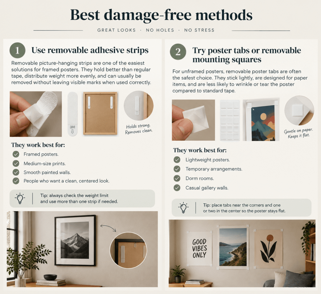 The Ultimate Guide to Hanging Posters Without Damaging Walls