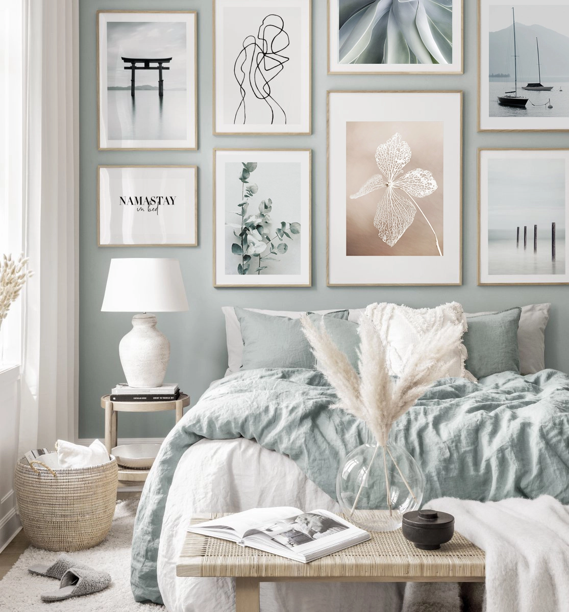 wall with posters