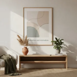 Poster about abstraction and minimalism