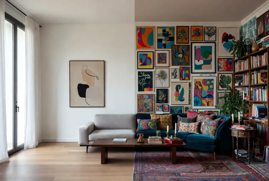 split-style living room