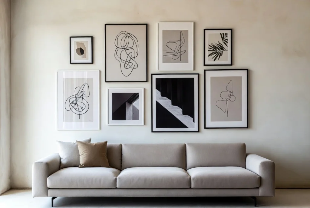 Neutral minimalist gallery