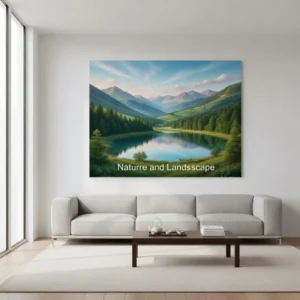 Poster about nature and landscape