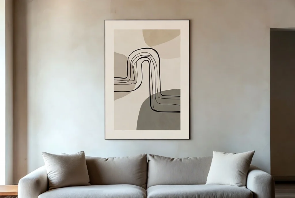 Minimalist neutral poster