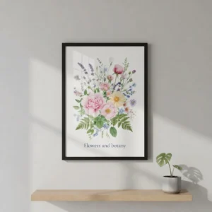 Poster about flowers and botany