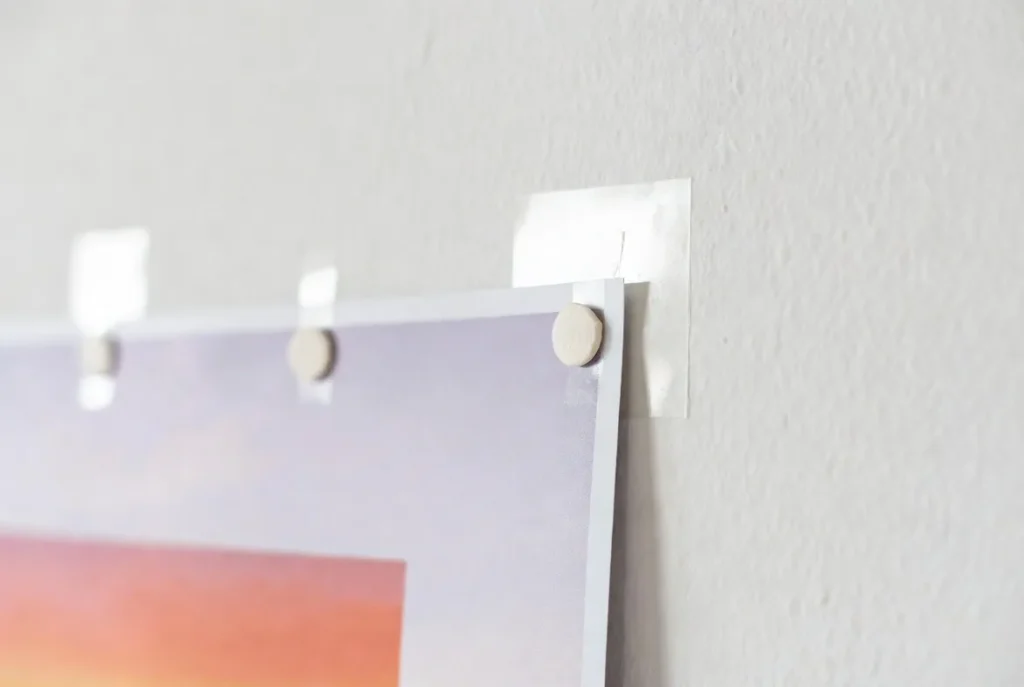 Unframed poster attached