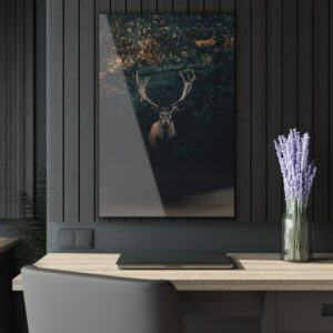 Wild Deer in Forest Acrylic Prints (French Cleat Hanging)